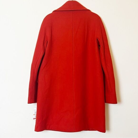 Vince Camuto Wool Blend Three Quarter Coat in Vermillion, Size Small - Picture 5 of 12